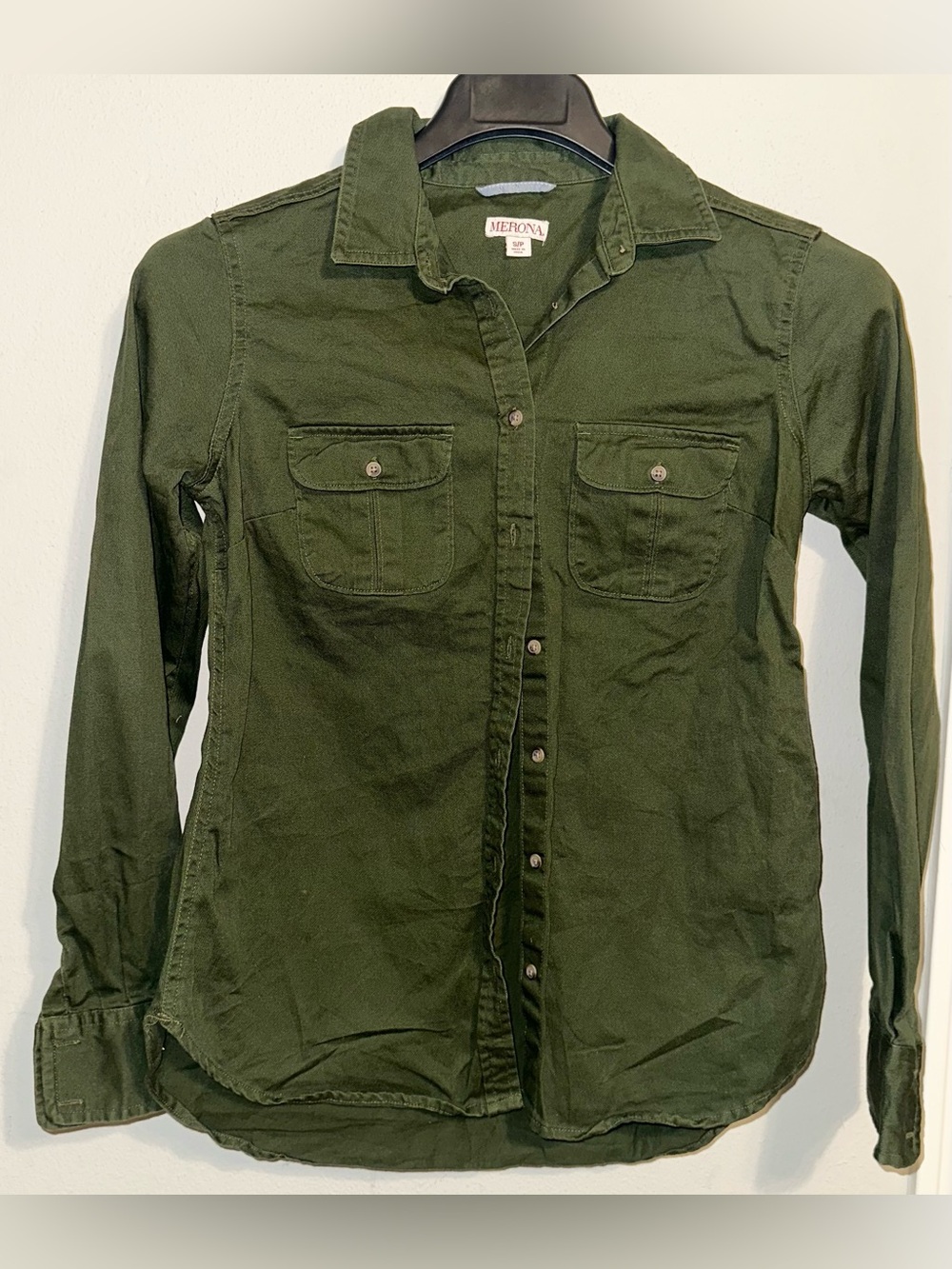Merona Green Button-Down Shirt